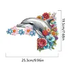 (US Local)Dolphin  Diamond Painting Door Corner Sign DIY Door Frame Decoration