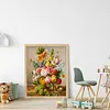 Peony Flower Vase - 11CT Stamped Cross Stitch - 40*50cm - Flower