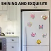 12PCS DIY Diamond Art Refrigerator Sticker for Decor (Flower Basket)