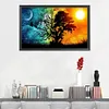 Silhouette Tree - 11CT Stamped Cross Stitch - 35*50cm - Natural