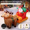 Christmas Inflatable Santa Claus on Reindeer Sleigh for Party Lawn Outdoor Yard