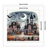 (Stamped/Counted) Halloween House-11CT Cross Stitch 50*50cm/19.69*19.69in