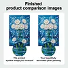 (20x30cm)DIY Flower Vase Framed Handmade Pearl Painting Art Craft Kit Living Home Decor