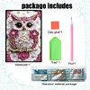 (US Local)50-Page A5 Owl Diamond Painting Notebook for Adult Holiday Birthday Gift