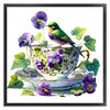 Bird Teacup-14CT Counted Cross Stitch Kit(40x40cm)