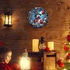 Diamond Painting Christmas Snowman Wall Clock