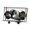 Retro Flip Down Clock, Moving Gear Wall Clock, 3D Movements, Desk Clock, Office Shelf Clock Home Decorative Alarm