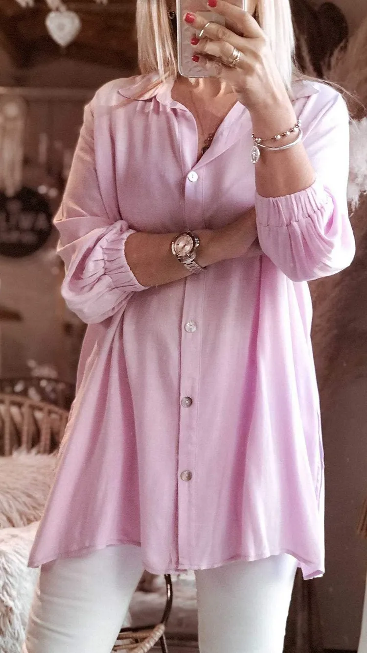 Fashion plain women's shirt tops - buy 2 free shipping