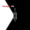 COB LED Mini Flashlight Keychain USB Rechargeable Work Light for Camping (Black)