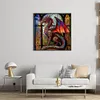 Stained Glass Dragon-11CT Counted Cross Stitch Kit(40*40cm)