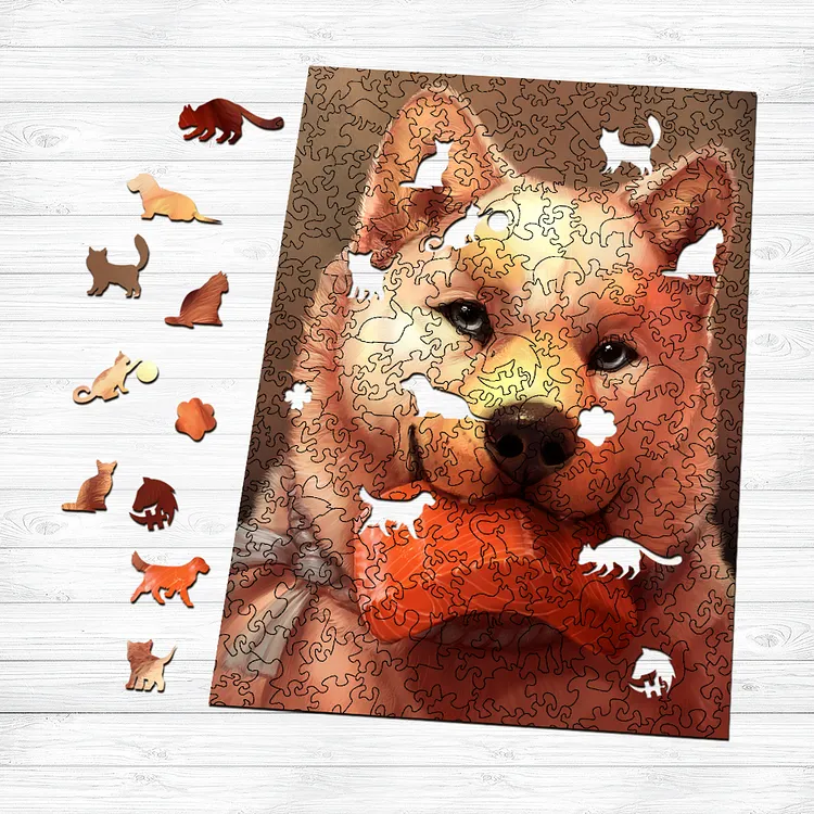 Shiba Inu Wooden Jigsaw Puzzle