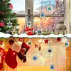 10Pcs Christmas Snowflake - Cross Stitch Wood Pendants Embroidery 9cm