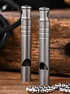 Outdoor Titanium Emergency Whistle EDC Whistle Necklace Pet Training Whistles