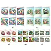 6Pcs Diamond Painting Countryside Handmade Card Wish Greeting Cards