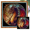 (Stamped/Counted) Dragon - 11CT Cross Stitch 40*40cm/15.75*15.75in
