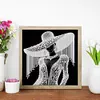 Elegant Lady In Top Hat - Partial Special Shaped Diamond Painting 30*30cm