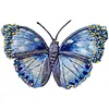 DIY Embroidery Sewing Craft Brooch Clothes Decoration Embroidery Butterfly Lapel Pin for Backpack Pants T-Shirt Jacket Bags Dress Jeans