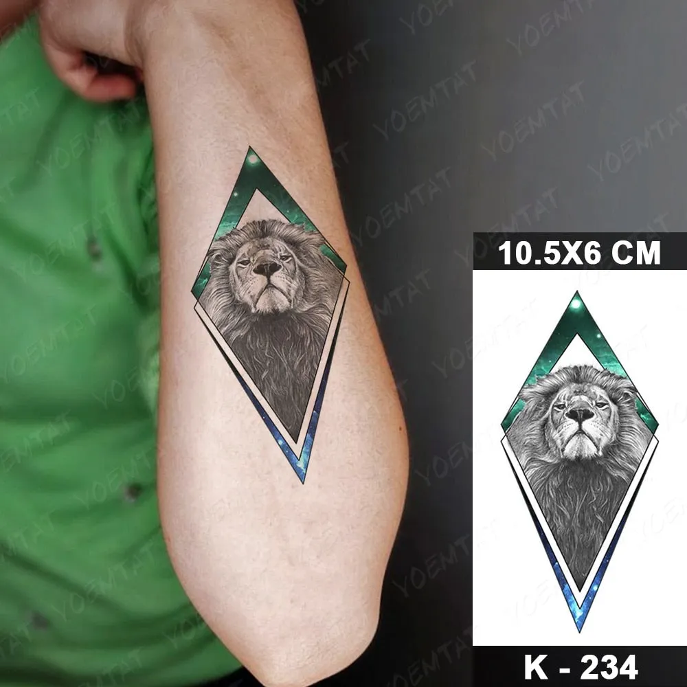 Waterproof Temporary Tattoo Stickers Nun Maria Prajna Diablo Old School Flash Tatto Arm Chest Body Art Fake Tattoos Women Men