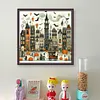 Halloween Hut - 11CT Stamped Cross Stitch - 50*50cm - Halloween