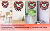Valentine Day 2D Flat DIY Diamond Art Pendant Diamond Painting Set (Wreath)