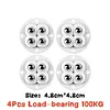 4Pcs Universal Wheel Mini Swivel Wheels Self Adhesive Caster Stainless Steel for Desk Chair Casters 360&deg; Rotation Pulley