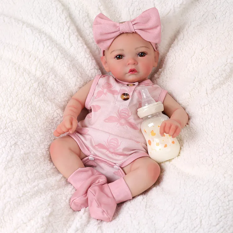 [90Days Lowest Price] Babeside Quiet Reborn Baby Megan 17'' Little Infant Girl Building Lovely Memories