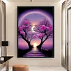 Moon Night Flower Tree-11CT Stamped Cross Stitch 60*40cm/23.62*15.75in (Big Size)