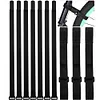 10 Pieces Bike Rack Straps Reusable Adjustable Bicycle Wheel Stabilizer Straps