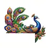 (US Local)Peacock  Diamond Painting Door Corner Sign DIY Door Frame Decoration