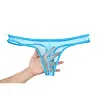 Men's Underwear Sexy Transparent G-String Thong Briefs Bulge Pouch Breathable Panties Perspective Male Bikini Underpants
