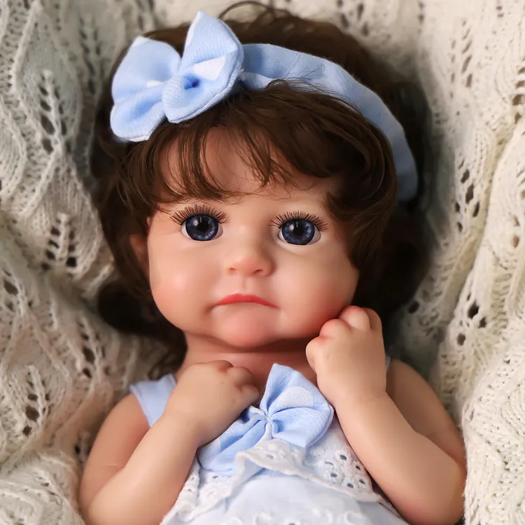 Babeside Jeffrey 12" Realistic Silicone Quiet Baby Little Infant Girl Building Lovely Memories