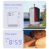 Ultrasonic Water Tank Liquid Level Meter with Temperature Sensor Time Display