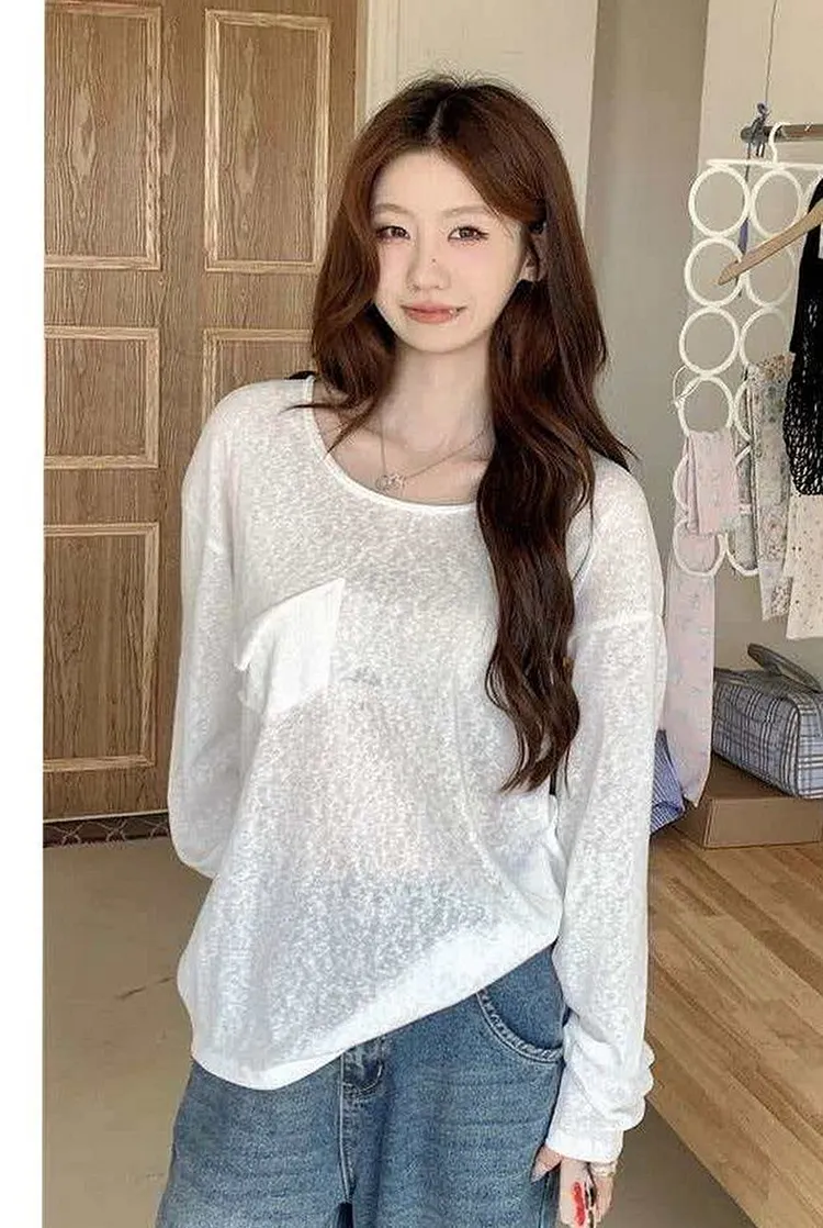 V - Neck Knit Top for Women Lightweight & Breezy