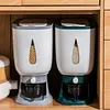 Rice Dispenser 22 Lbs Rice Storage Container Sealed Moisture Proof Cereal Dry Food Storage Container with Measuring Cup for Kitchen Pantry Organization