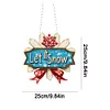 Double Sided Effect Acrylic Christmas Diamond Art Painting Hanging Ornament Kit