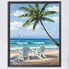 Beach - 11CT Stamped Cross Stitch - 36*46cm - Natural