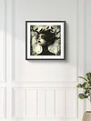 (US Local)Paint By Numbers Kit On Canvas DIY Oil Art Girl Picture Home Wall Decor40x40cm