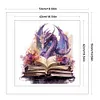 Dragons And Books - 14CT Stamped Cross Stitch - 50*50cm