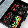 140pcs/box Fishing Accessories Kit Fishing Connector Swivels Center Pass Swivels