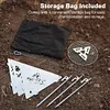 Outdoor Campfire Stove Barbecue Hanger Stainless Steel Camping Hanging Platform Picnic Wood Stove Convenient Charcoal Stove Triangle Hanging Stove