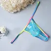 Colorful Edge Sexy Low Rise Transparent Pouch Men's Briefs