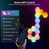 Hexagonal Splicing RGB Intelligent Sound Pickup Gaming Atmosphere Lamp Honeycomb Live Broadcast Odd Light Board Background Wall Decoration Quantum Lamp