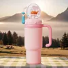 24oz Stainless Steel Whale Fountain Tumbler Perfect for Kids Teens and Adults