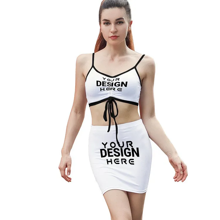 Personalized Design Women's Skirt Type Drawstring Fitting Full Print