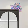(US Local)Butterfly Girl Flowers 5D DIY Wooden Diamond Painting Door Topper (Right)