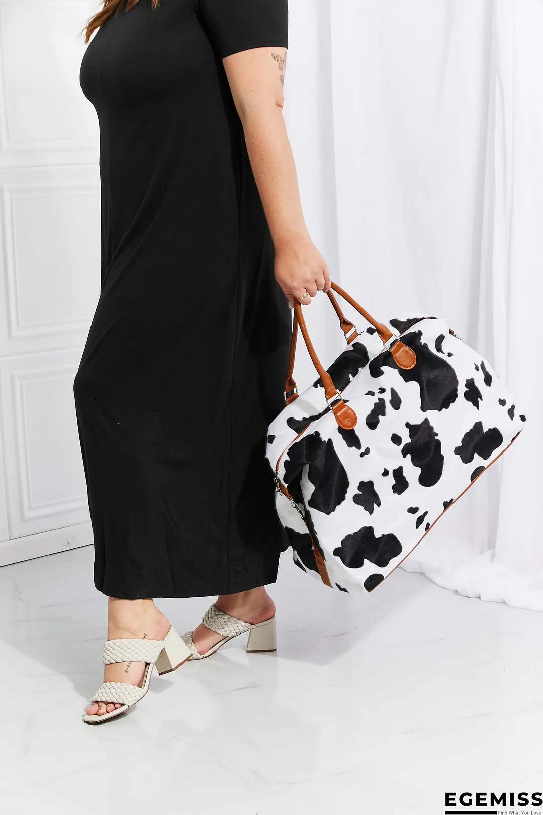 Animal Print Plush Weekender Bag | EGEMISS