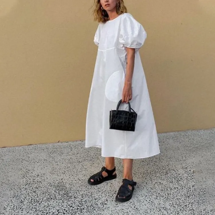 Casual Solid Oversize Maxi Dress