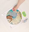 Diamond Painting-DIY Crystal Rhinestone Angel Clock (35*35 CM)