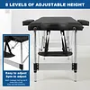 [US Local Warehouse] 185x70cm Professional Beauty Salon Bed Adjustable Backrest Reclining Massage Bed