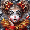 Diamond Painting-DIY Full Round Drill Gothic Abstract Girl
